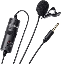 Conectar micrófono externo en el móvil. Boya - Micrófono de solapa BY-M1 para cámaras DSLR, smartphones
